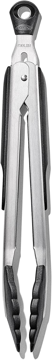 Good Grips 9-Inch Locking Tongs with Nylon Heads - Kitchen Tongs