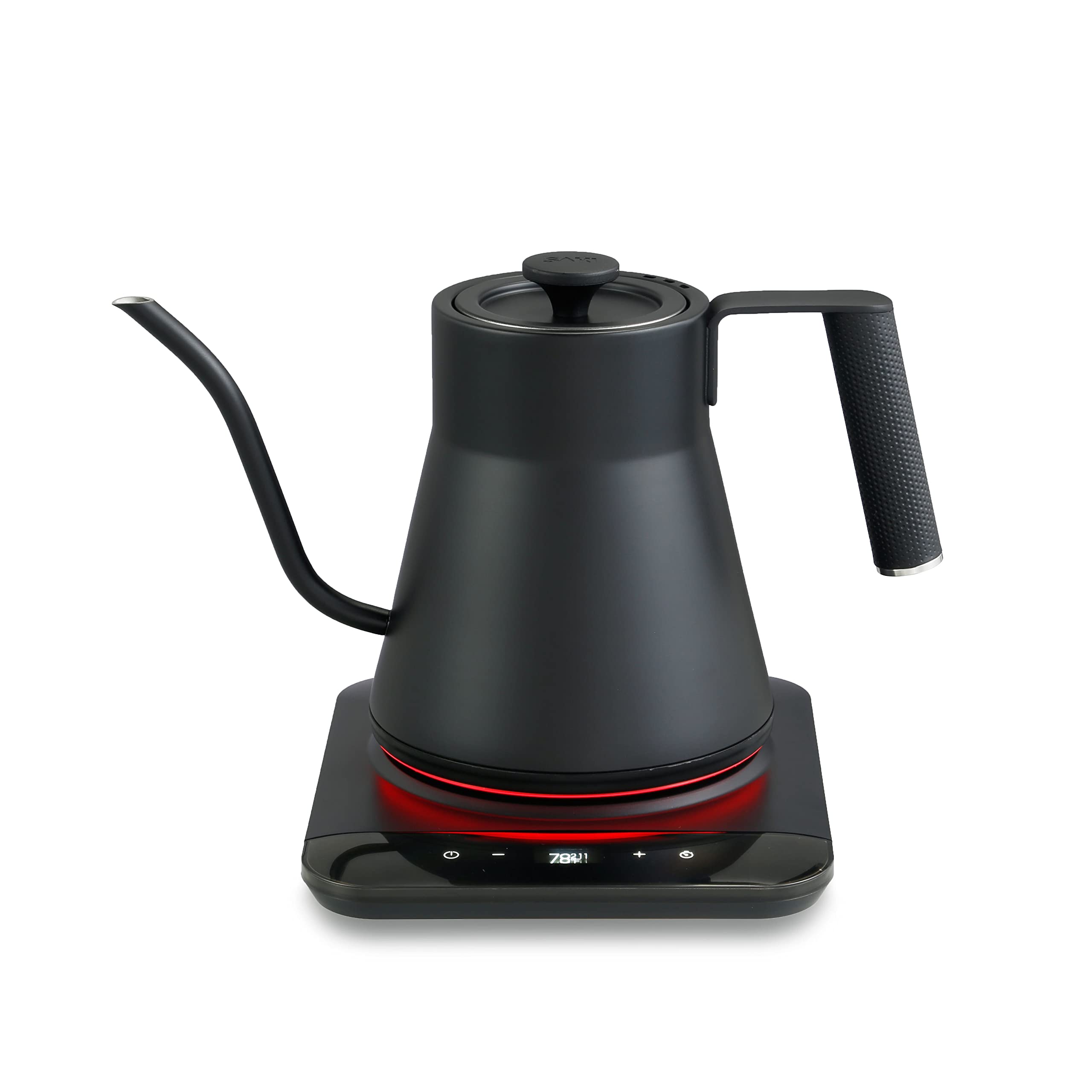 Electric Gooseneck Kettle, Pour-Over Kettle and Coffee Kettle, Stainless Steel, 1200 Watt Quick Heating, 1 Liter