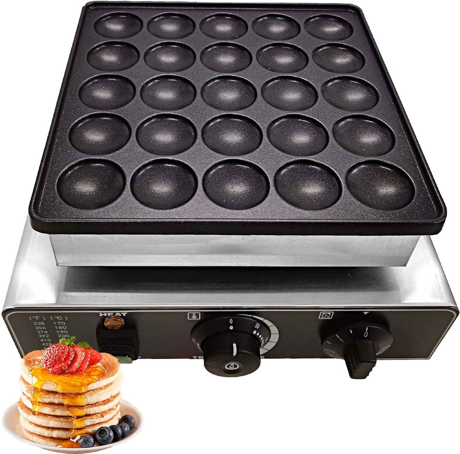 Commercial Mini Pancake Maker Machine - Electric Pancake Iron Muffin Machine